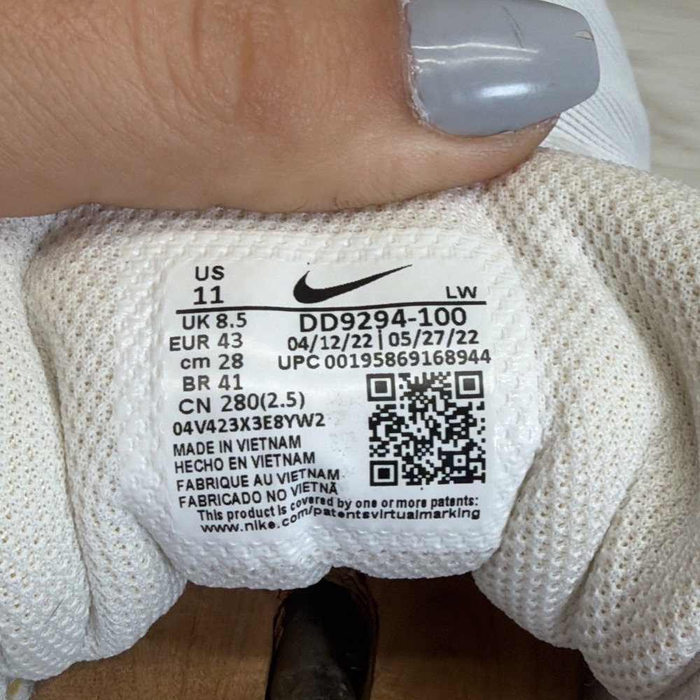 Nike Downshifter 12 White Low Top Lace Up Women's Athletic Sneaker New Size 11 - Picture 15 of 15
